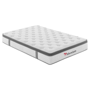ΣΤΡΩΜΑ ΔΙΠΛΟ SILENTIUM HM749.04 POCKET SPRINGS--ΛΕΥΚΟ 140x200x30Υεκ.