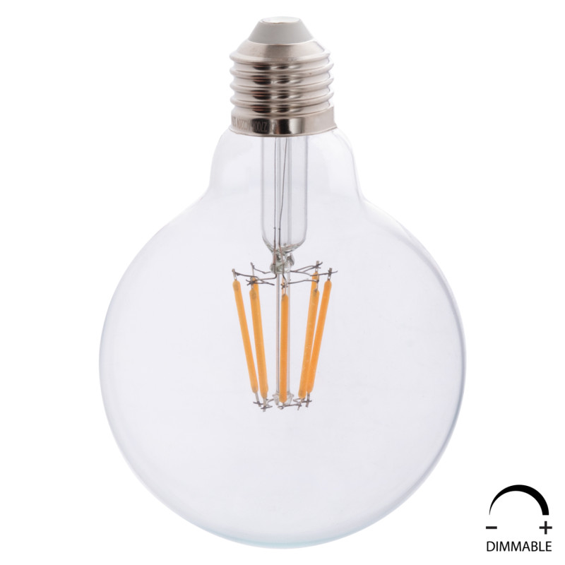 ΛΑΜΠΤΗΡΑΣ GLOBO LED FILAMENT 8W E27 2700K ΔΙΑΦΑΝΟΣ DIMMABLE HM4050.01