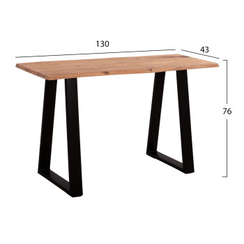 ΚΟΝΣΟΛΑ SOFIA SLIM HM8503.11 ΜΑΣΙΦ ΞΥΛΟ ΑΚΑΚΙΑΣ ΦΥΣΙΚΟ 130X45X76Υεκ.
