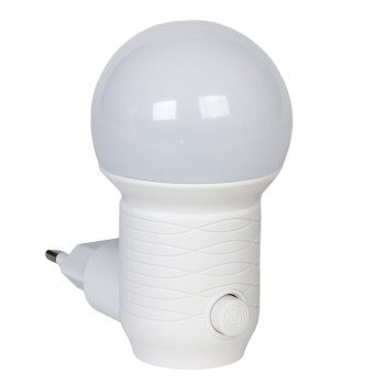 Φωτάκι νυκτός LED 0,4 Watt Φ5Χ9 εκ. Μπάλα λευκό - KESKOR 14912-2