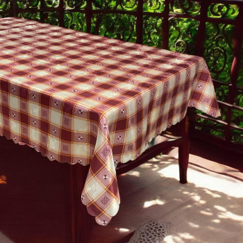 ΑΛΕΚΙΑΣΤΟ ΤΡΑΠΕΖΟΜΑΝΤΗΛΟ TARTAN ΜΠΟΡΝΤΩ 160Χ220 LINEAHOME 160Χ220