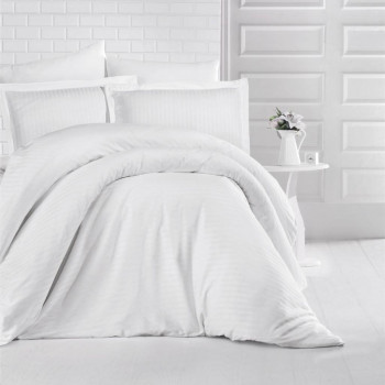 ΘΗΚΗ ΠΑΠΛΩΜΑΤΟΣ ΕΜΠΡΙΜΕ SOFT SATIN ΛΕΥΚΟ 220Χ250 LINEAHOME ΥΠΕΡΔΙΠΛΟ